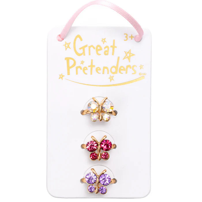 Great Pretenders Butterfly Gem Rings
