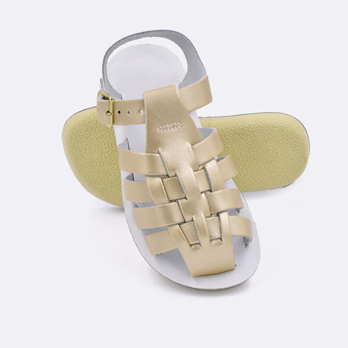 SunSan Sailor Sandal Gold
