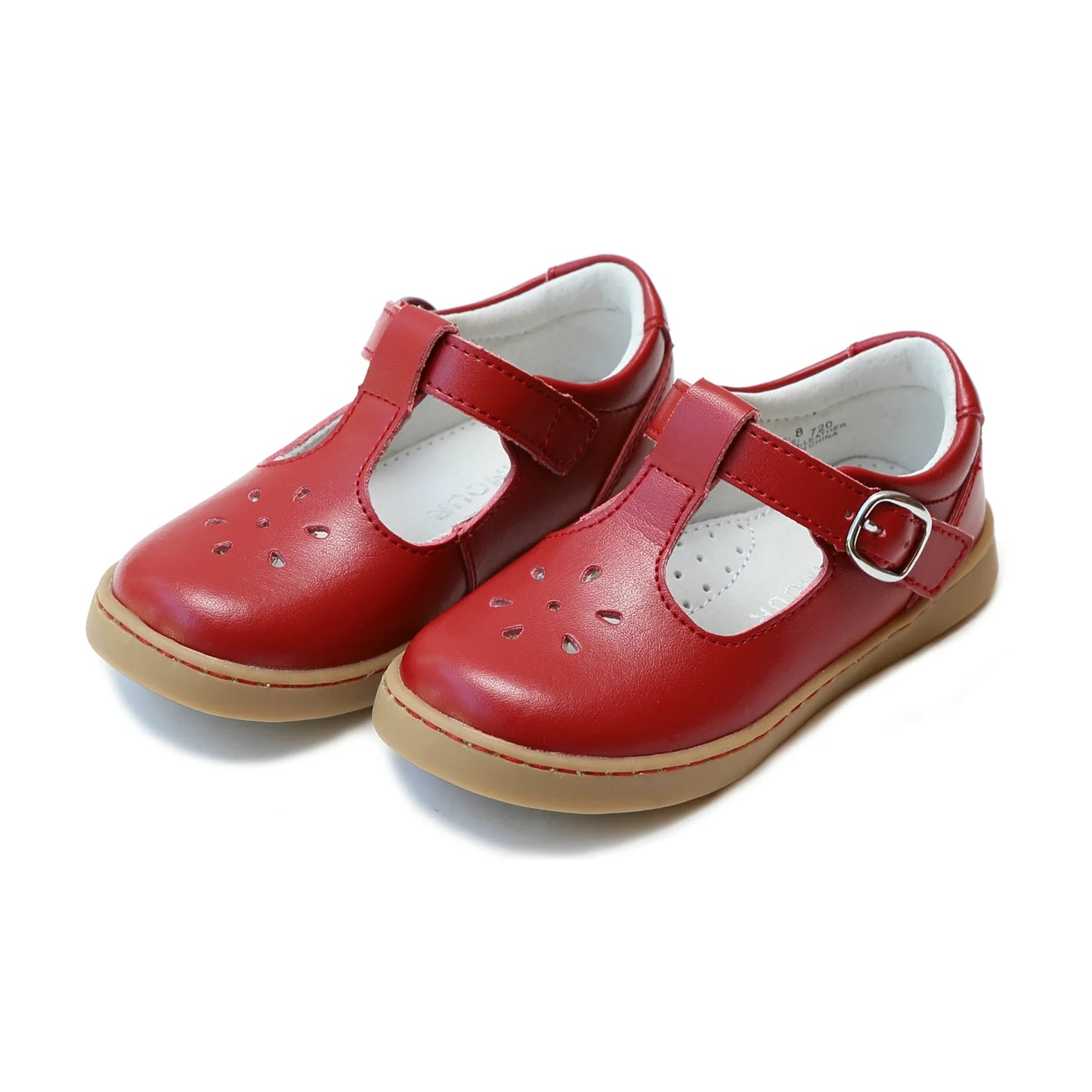 L'amour Chelsea 720 Red T-Strap