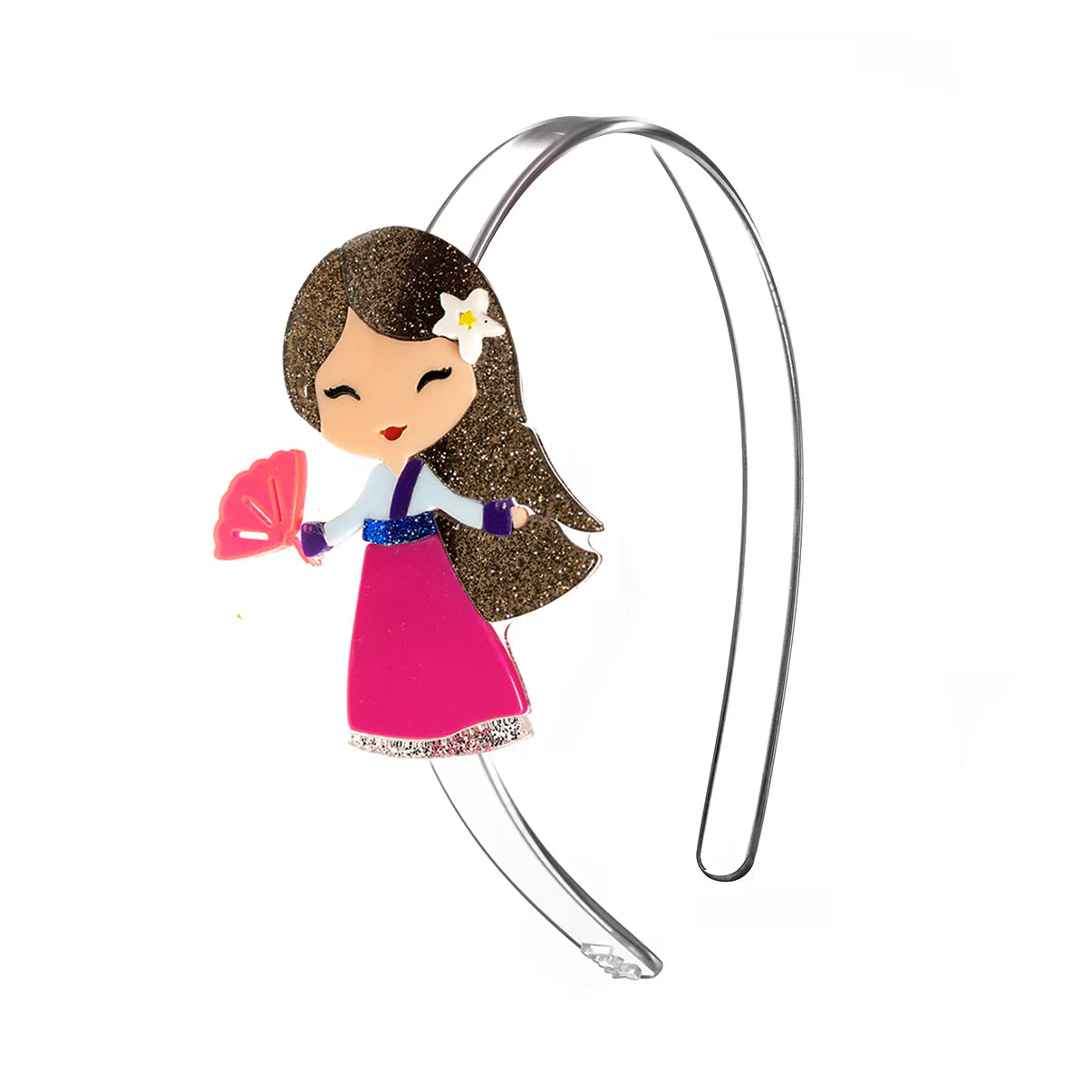 Lilies and Roses Acrylic Headband