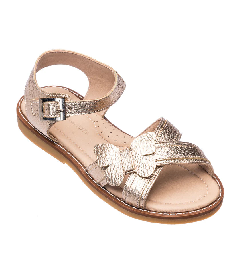 Elephantito Butterfly Crossed Sandals Gold