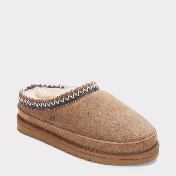 Mykos Jules Slip-On Clog Slipper Chestnut