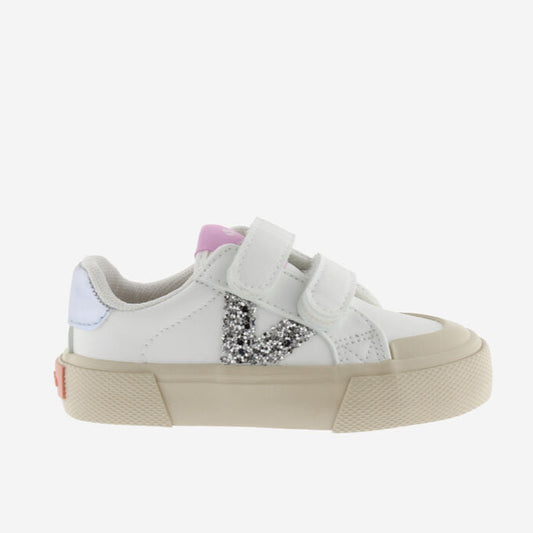 Victoria Tribu Straps Faux Leather & Glitter Plata