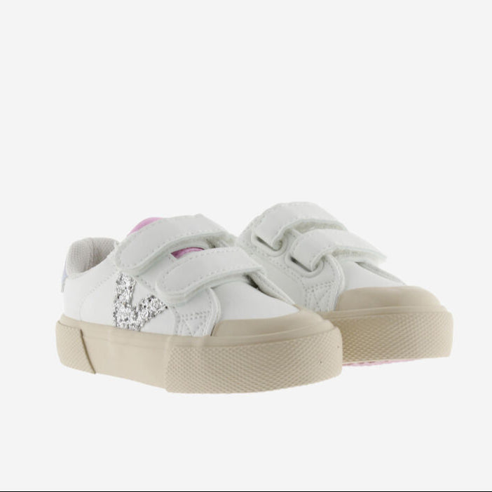 Victoria Tribu Straps Faux Leather & Glitter Plata