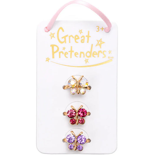 Great Pretenders Butterfly Gem Rings