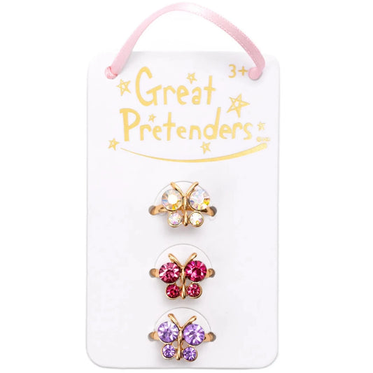 Great Pretenders Butterfly Gem Rings