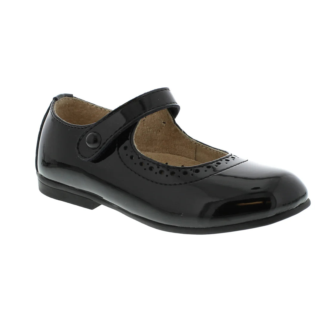 Footmates Emma Black Patent 3106