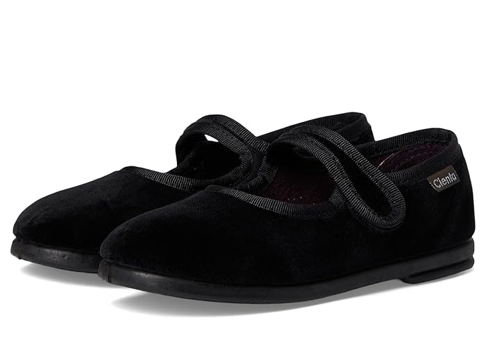 Cienta Black Velvet Mary Jane 500075