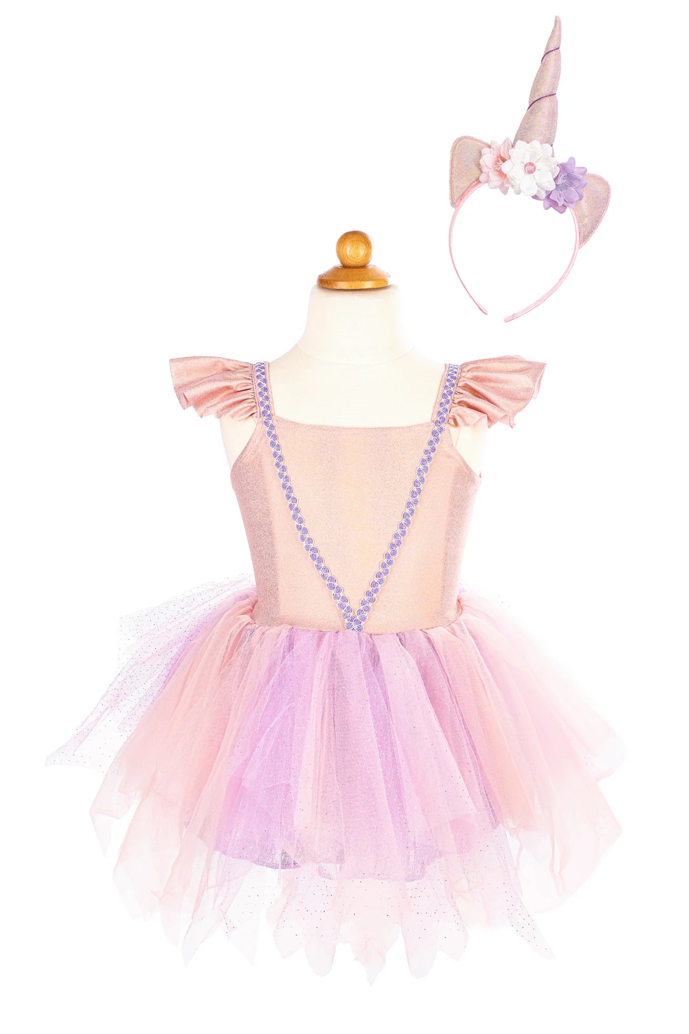 Great Pretenders Pink Shimmer Unicorn Dress & Headband