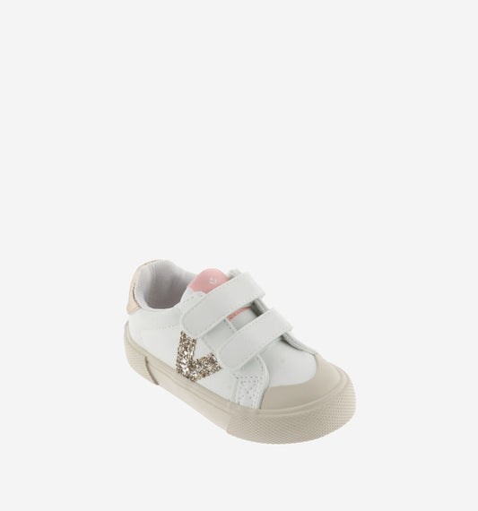 Victoria Tribu Straps Faux Leather & Glitter Rosa