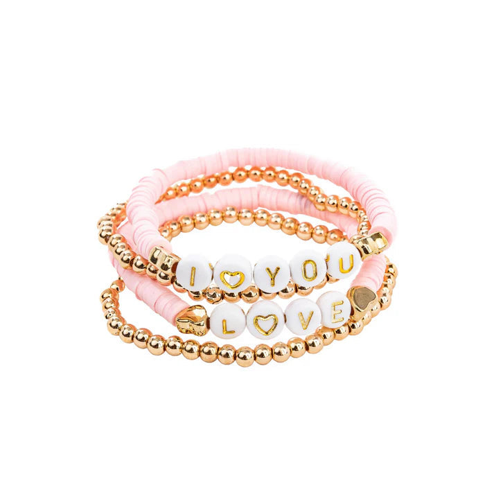 Great Pretenders Pink Love Bracelets