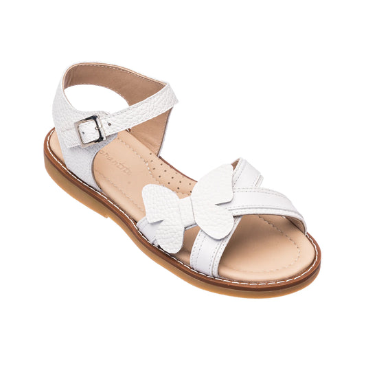Elephantito Butterfly Crossed Sandals White
