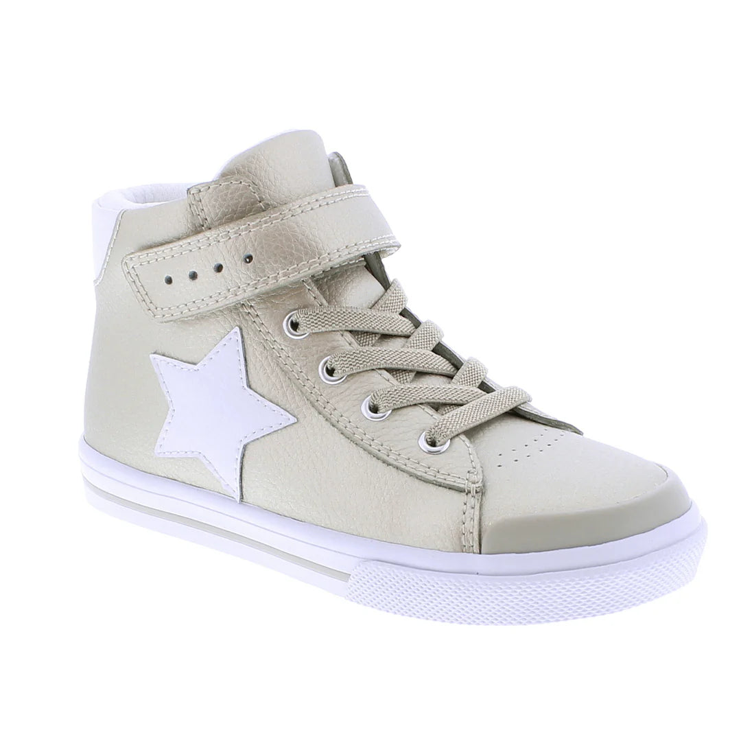 Footmates Riley Gold/White