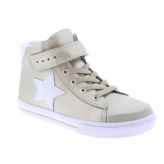 Footmates Riley Gold/White
