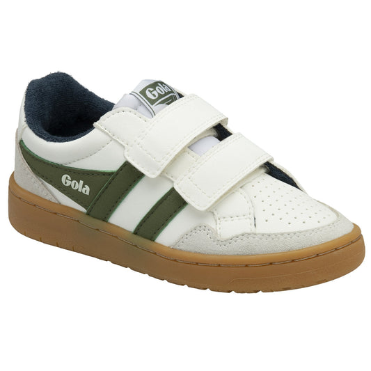 Gola Classics Kids' Eagle Strap Sneakers White/Green